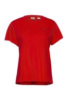 Perfect Tee Poppy Red Tops T-shirts & Tops Short-sleeved Red LEVI´S Women