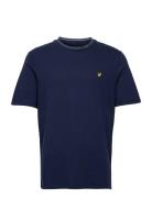 Branded Ringer Tshirt Tops T-Kortærmet Skjorte Blue Lyle & Scott