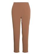 Objcecilie New Mw 7/8 Pants Bottoms Trousers Straight Leg Brown Object