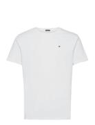 Cn Tee Ss Tops T-Kortærmet Skjorte White Tommy Hilfiger