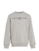 Essential Sweatshirt Tops Sweatshirts & Hoodies Sweatshirts Grey Tommy Hilfiger