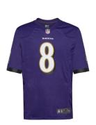 Baltimore Ravens Nike Home Game Jersey - Player Tops T-Kortærmet Skjorte Purple NIKE Fan Gear