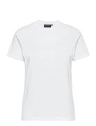 Stephanie Organic Cotton Tee Tops T-shirts & Tops Short-sleeved White Lexington Clothing