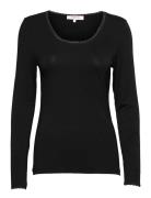 Almann T-Shirt Long Sleeve Tops T-shirts & Tops Long-sleeved Black Noa Noa