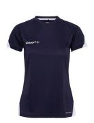Pro Control Impact Ss Tee W Sport T-shirts & Tops Short-sleeved Blue Craft