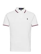 Custom Slim Fit Mesh Polo Shirt Tops Polos Short-sleeved White Polo Ralph Lauren