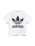 Trefoil Tee Tops T-Kortærmet Skjorte White Adidas Originals