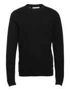 Slhrocks Ls Knit Crew Neck W Tops Knitwear Round Necks Black Selected Homme