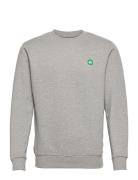 Lars Organic/Recycled Crew Sweat Tops Sweatshirts & Hoodies Sweatshirts Grey Kronstadt