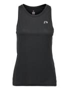Women Core Running Singlet Sport T-shirts & Tops Sleeveless Black Newline