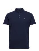 Silkeborg Stretch Polo Tops Polos Short-sleeved Blue Clean Cut Copenhagen