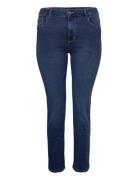 Caraugusta Hw St Dnm Jeans Bj13964 Noos Bottoms Jeans Straight-regular Blue ONLY Carmakoma