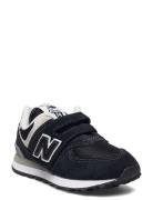 New Balance 574 Kids Hook & Loop Sport Sneakers Low-top Sneakers Black New Balance