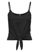 Onlmay S/L Short Knot Top Box Jrs Tops T-shirts & Tops Sleeveless Black ONLY