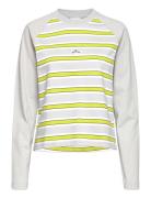 Hanger Striped Crop Ls Tops T-shirts & Tops Long-sleeved Multi/patterned Hanger By Holzweiler