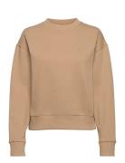 D2. Icon G Essential C-Neck Sweat Tops Sweatshirts & Hoodies Sweatshirts Beige GANT
