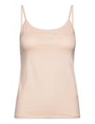 Natural Comfort Spaghetti Top Tops T-shirts & Tops Sleeveless Beige Calida