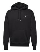 L/S Sticker Pete Pul Tops Sweatshirts & Hoodies Hoodies Black Original Penguin