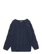 Knitted Jumper Tops Knitwear Pullovers Blue Copenhagen Colors