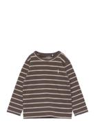 T-Shirt Long-Sleeve Tops T-shirts Long-sleeved T-Skjorte Brown Sofie Schnoor Baby And Kids