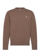 30/1 Double Knt Cvc-Lsl-Knt Tops Sweatshirts & Hoodies Sweatshirts Brown Polo Ralph Lauren