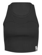 W Lng Rib Tank Sport Bras & Tops Sports Bras - All Black Adidas Sportswear