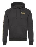 Sweatshirt Tops Sweatshirts & Hoodies Hoodies Black EA7