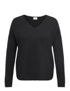 Carmargareta Ls Pullover Knt Noos Tops Knitwear Jumpers Black ONLY Carmakoma