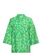 Objrio 3/4 Shirt 125 Tops Shirts Long-sleeved Green Object
