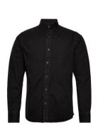 Bs Elverum Casual Slim Fit Shirt Tops Shirts Casual Black Bruun & Stengade