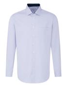 Business Kent Patch13 Tops Shirts Business Blue Seidensticker