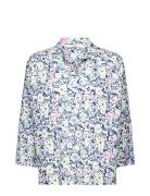 Cotton Blouse With Floral Print Tops Blouses Long-sleeved Multi/patterned Esprit Casual