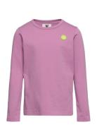 Kim Kids Long Sleeve Tops T-shirts Long-sleeved T-Skjorte Pink Wood Wood