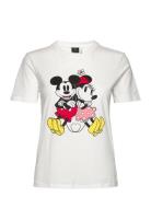 Onldisney Reg S/S Valentine Top Box Jrs Tops T-shirts & Tops Short-sleeved White ONLY