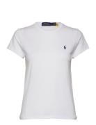 Cotton Jersey Crewneck Tee Tops T-shirts & Tops Short-sleeved White Polo Ralph Lauren