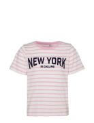 Vmleila Ss Top Jrs Girl Tops T-Kortærmet Skjorte Pink Vero Moda Girl