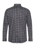 Slhregtimor Shirt Ls Cut Away Check Ex Tops Shirts Casual Navy Selected Homme