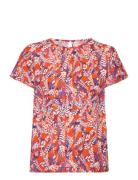 Blouse Mynte Tops T-shirts & Tops Short-sleeved Red Lindex