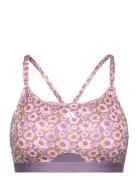 Aerct Ls Aop Sport Bras & Tops Sports Bras - All Purple Adidas Performance