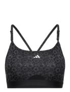 Aerct Ls Aop Sport Bras & Tops Sports Bras - All Black Adidas Performance