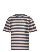 Dp Boxy Stripe T-Shirt Tops T-Kortærmet Skjorte Navy Denim Project