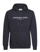 Copenhagen Sweat Hoodie Tops Sweatshirts & Hoodies Hoodies Navy Lindbergh
