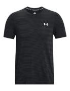 Ua Seamless Ripple Ss Sport T-Kortærmet Skjorte Black Under Armour
