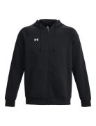 Ua Rival Fleece Fz Hoodie Sport Sweatshirts & Hoodies Hoodies Black Under Armour