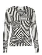 Pollux Shear Top Aop Tops Blouses Long-sleeved Multi/patterned Mads Nørgaard