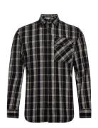 Jcodesert Herringb Check Shirt Ls Ln Tops Shirts Casual Black Jack & J S