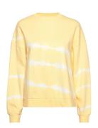 Tie-Dye Sweatshirt Tops Sweatshirts & Hoodies Sweatshirts Yellow Mango