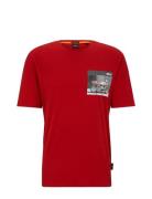 Teemotor Tops T-Kortærmet Skjorte Red BOSS