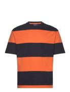 Block Stripe T-Shirt Tops T-Kortærmet Skjorte Orange GANT