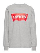 Levi's® Long Sleeve Batwing Tee Tops T-shirts Long-sleeved T-Skjorte Grey Levi's